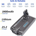 Miniatyrbilde 2 av 5: 25,2V 3900mAh V10 Batteri Erstatningsbatteri for Dyson V10 Animal SV12 V10 Absolute V10 Motörhead V10 Fluffy V10 Total Clean Støvsuger,