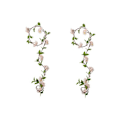 Miniatyrbillede 1 af 5: 2 stk. Champagne Simulation Kirsebærblomst Vinstok Bryllupsdekoration DIY Flettet Krans Havedekoration