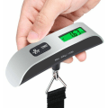 Miniatyrbillede 2 af 5: Elektronisk bagagevægt, rejsebagagevægt, bærbar digital personvægt, digital rejsepersonvægt, maks. 50 kg, baggrundsbelyst LCD / tarafunktion