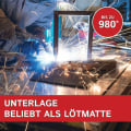 Miniatyrbilde 3 av 5: Brannsikker matte 30x30 cm, Brannhemmende, Termisk beskyttelse, Varmebestandig, Flammestopper, 4-5 mm tykk, Sveisematte for rørleggerarbeid