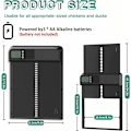 Miniatyrbild 4 av 4: Automatisk hönshusdörr, aluminium hönsdörr med timer, klämskyddsfunktion. Vattentät automatisk hönshusdörr, batteridriven, El