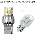 Miniatyrbillede 2 af 5: 2 stk. Bil T20 7440 W21W LED Canbus Baklygter 7443 LED Pære Baglygter 6000K Super Lys Lampe