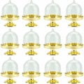 Miniatyrbillede 1 af 5: 12 stk. Mini Kage Stativ, Cupcake Display Plade Slikholdere Plastik Slikboks til Chokolade, Ost, Kokos Makroner, Romkugler (Guld)