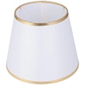 Miniatyrbillede 1 af 5: Støvtæt tromleformet lampeskærm i stof til gulvlampe, bordlampe, lysekrone, udskiftningstilbehør til hjemmekontor, hvid