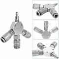 Miniatyrbillede 4 af 5: 2 stk. Komprimeret Luft Y-Splitter - Hurtigkobling - 3 Vejs - Pneumatisk Stik - Hurtigkobling - 1/4 F-NPT