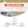 Miniatyrbild 5 av 5: WH-SP-WS01 Anemometer Vindmätningsinstrument Vindsensor Meteorologiskt Instrument för Anemometer