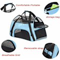 Miniatyrbillede 3 af 5: Hunde Transport Taske Kat Bil Transport Taske Dyr Transport Taske 52 x 27 x 32 Centimeter (Blå)-