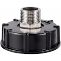 Miniatyrbillede 1 af 5: IBC S60X6 Vandtankadapter Grov Gevind med Slangetilslutning Rustfrit Stål Ventil Tud Tilbehør (3/4\" Ydre Gevind)