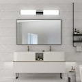 Miniatyrbilde 5 av 5: 8 W speillampe vegglampe med fjernkontroll (3000-7000K) baderomslys 700Lm lampebelysning IP44 vanntett 40 CM (varmt lys）-