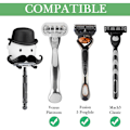 Pikkukuva 3 / 5: Partakoneen imukuppikoukku, suihkupartakoneen koukku kylpyhuoneeseen, yhteensopiva Venus Platinum, Fusion 5 Proshield & Proglide, Mach 3 Classic (valkoinen)