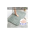 Miniatyrbild 3 av 5: Badrumsmatta Entrématta Minnesskum Hydrofilt Stenmönster Mikrofiber Halksäker Mörkröd Mjuk Badrum Badkar Kök 1 Styck 40x60 cm