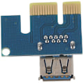 Pikkukuva 4 / 4: Sininen 60 cm sovitin kortti USB 3.0 PCI-E Express 1x - 16x jatkojohto virtajohto