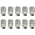 Miniatyrbillede 3 af 5: 10 stk. RJ45 Cat6A Keystone Jack Modul Grad Skjold RJ45 Stik Termination Værktøj