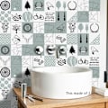 Miniatyrbilde 3 av 5: 10 stk Kreative fliser i landlig stil, selvklebende kjøkkenfliser, klistremerker for fliser, DIY-romdekorasjon, vanntette veggklistremerker