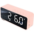 Miniatyrbild 1 av 5: Digital väckarklocka, LED elektronisk väckarklocka spegelväckarklocka skrivbords klocka, USB laddningsbar