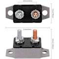 Miniatyrbillede 5 af 5: 4 stk. DC 12V-24V Automatisk Nulstilling Sikringsautomat med Dæksel Stud til Bil og Mere (20 Amp)