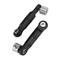 Pikkukuva 5 / 5: Metallista valmistettu vakaaja ja takatankosetti 1/8 Sledge RC -autoon, päivitysosat, varaosat, musta