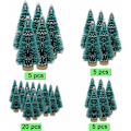 Miniatyrbilde 3 av 5: 35 stk Juletre, Kunstig Juletre Mini Sisaltrær med Trebase Ideelt for Juledekorasjon, Soverom, DIY, Fest - 4 Størrelser