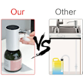 Miniatyrbild 2 av 5: Automatisk sensorvätskedispenser USB-kontaktladdning Smart infraröd sensorvätskedispenserpump marinblå