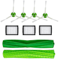Miniatyrbilde 1 av 5: Multi-overflatebørster HEPA-filtre Kantfeiebørster Reservedeler for I7 I7+ E5 E6