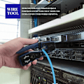 Miniatyrbild 2 av 5: Ethernet RJ45 Pass Through Crimpverktyg Set med CAT6 RJ45 Pass Through Ethernet 50U Modulära Pluggar Pack om 25