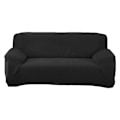 Miniatyrbillede 1 af 5: Jacquard Sofaovertræk 2 Elastisk Stræk Stræk Overtræk Lænestol Beskytter Vaskbart Sædeovertræk til Soveværelse Indretning -Sort
