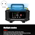 Miniatyrbillede 2 af 5: 12V24V Fuldautomatisk 10A Intelligent Oplader Motorcykel Bilbatteri Bærbar Høj Effekt til Opladning EU Stik
