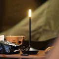 Miniatyrbillede 4 af 5: 1800MAh Genopladelig LED-bordlampe Retro Touch Justering Bordlampe til Soveværelse Restaurant Dekoration Lys Sort