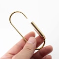 Miniatyrbillede 3 af 5: Holdbar skrue lås klips nøglering, enkel stil bil nøglering til mænd kvinder (2 pakke) (Type 2 lang)