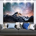 Miniatyrbild 1 av 4: Stjärnhimmel Väggbonad, Väggbonader, för Sovrumsinredning, 130X150Cm