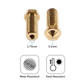 Miniatyrbillede 3 af 5: 35 stk. messingdyse-sæt 0,2 mm 0,3 mm 0,4 mm 0,5 mm 0,6 mm 0,8 mm 1,0 mm 3D-printerdyse ekstra ekstruderdyse M6