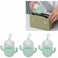 Miniatyrbilde 4 av 5: 3-pakning kaktus skjønnhetsegg-arrangør - Sminke svamp smykker arrangør - Ørepynt, halskjede og ørepynt arrangør (oransje)