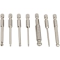 Miniatyrbild 5 av 5: 7-pack S2 Magnetiska Kulspetsbitar 1/4 tum Hex
