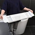 Miniatyrbild 2 av 5: Badrum och toalett Badrumstillbehör Badrumsinredning Badrumstillbehörssats (3018)，Badkarbricka Stabil placering utdragbar plastmaterial