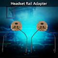 Miniatyrbild 2 av 5: 1 Par Bästa Hjälm Rails Adapter För Stand Fast Hjälm Rails Upphängningsfäste Brusreducerande Hörlurar