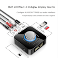 Miniatyrbild 2 av 5: Smart LED Digital Display Bluetooth Adapter Bluetooth 5.0 Audio Mottagare Sändare 2 i 1 AUX Audio Adapter Konverter