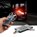 Pikkukuva 4 / 5: T10 5050 6SMD RGB 2 kpl LED Monivärinen Lamppu Auton Kiila Autovalolamppuja Välkkyvä Kaukosäädin