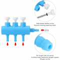 Miniatyrbillede 4 af 5: Akvarie Luftpumpe Diverter Ventil, Akvarie Plast Akvarie Oxygen Pumpe Adapter(3 Vejs 2STK)