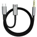 Miniatyrbillede 1 af 5: Type C til 3,5 mm lydadapterkabel Bil HiFi lydadapter AUX digital dekoder hovedtelefonstikadapter