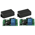 Miniatyrbillede 1 af 5: 2x Universal 433MHz AC 220V 1-Knap Fjernbetjening til 433 MHz RF Enkelt Sender Uden Fjernbetjening
