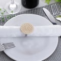 Miniatyrbillede 4 af 5: 6 stk. Håndlavede Servietringe i Rattan - Moderne, Simple Retro Servietringe til Hotel, Landbryllup, Servietspænde A