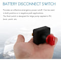 Miniatyrbillede 5 af 5: 12V 300A Batteri Afbryder Afbryder Batteri Isolator Drejeknap Afbryder til RV Båd Bil Lastbil Auto Yacht
