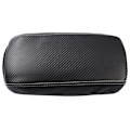 Miniatyrbild 1 av 5: Bilfiber Center Console Cover Armrest Box Läderskyddsplatta för 2021 2022 RHD C