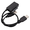 Pikkukuva 2 / 5: SATA7P+6P - USB2.0 kannettavaan ulkoiseen optiseen asemaan kotelo datakaapeli Helppo SATA USB -asemakaapeli virtalähteellä 30 cm