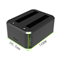 Miniatyrbillede 4 af 4: Passer til X3 Panoramic Kamera Batterilader Dobbelt-Opladning Tilbehør