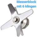 Miniatyrbilde 3 av 5: Blenderblad for TWK TM-767 TM-800 -767 -800 - Rustfritt Stål Blad Blender Reservedeler