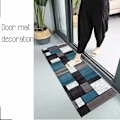 Miniatyrbild 2 av 5: Kökmatta framför diskho Tvättbar halkfri hallmatta Lång absorberande moderna geometriska mönster Vardagsrum Sovrumsmatta för sovrum Unga vuxna
