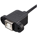 Miniatyrbillede 4 af 5: USB 2.0 B han til USB B sokkel panel printer forlængerkabel 50cm