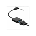 Miniatyrbillede 1 af 3: HDMI til VGA HD Adapterkabel med Lyd og Video Strømforbindelse Konverter Passer til Computere, Stationære, Bærbare, PC