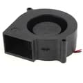 75mm x 30mm 2-polet DC 12V Børsteløs Blæser Computer PC Køleblæser Sort